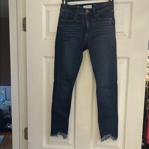 LOFT Dark Blue Ankle Jeans